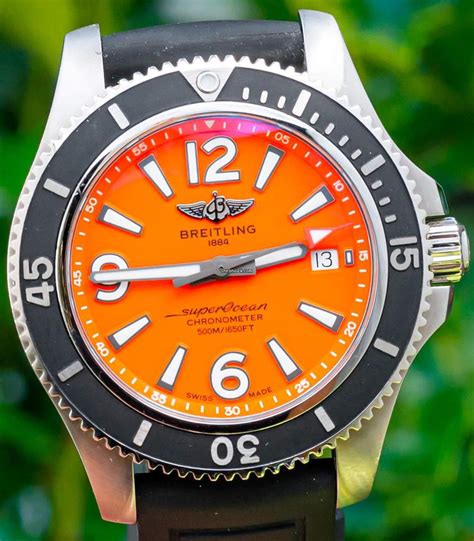 breitling superocean orange replica|pre owned breitling superocean.